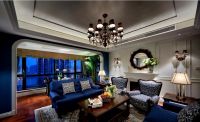 蓝色地中海家装客厅设计效果图