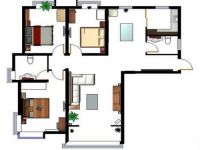 北辰红橡墅 地中海 三居室 135平