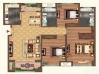 中建·红杉溪谷 地中海 三居室 155平