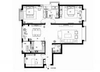 18.1万四口之家素雅古典大三居