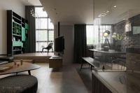 现代美式设计窗帘家装效果图