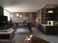 现代美式设计窗帘家装效果图