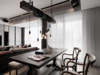 现代美式家装设计过道效果图