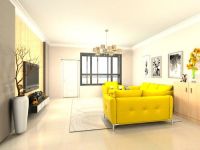 华业东方玫瑰四居实景案例-157平欧美风格