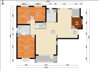 华业东方玫瑰四居实景案例-157平欧美风格