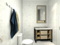 国美风唐-北京92平3居简欧风格效果图