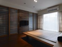 日式原木设计餐厅效果图