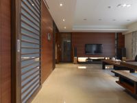 日式原木设计餐厅效果图