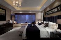 现代简欧风格电视背景墙效果图