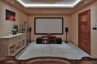 中式原木风格博古架效果图