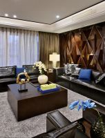 美式典雅三居室沙发背景墙效果图