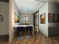 金科王府澜庭125平三居---混搭风格效果图