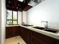 金科王府澜庭125平三居---混搭风格效果图