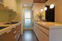 日式禪風设计过道效果图