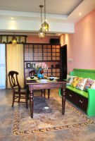 色彩鲜艳美式客厅效果图