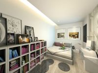 公园6号现代简约风格-97两居-案例效果图