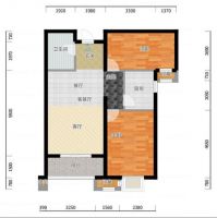 公园6号现代简约风格-97两居-案例效果图