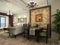 美式风格-紫金新干线129.62㎡3居效果图
