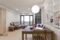 中式现代休闲区效果图