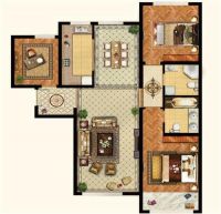 玉兰湾现代简约风格三居