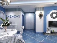 地中海三居室装修效果图