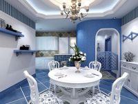 地中海三居室装修效果图