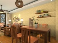 中式风格---紫金新干线130平三居效果图