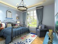 紫金新干线90平地中海风格效果图---两居