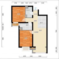 现代简约风格---原香漫谷90平两居