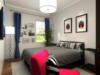 现代简约风格---玉泉新城153平三居效果图