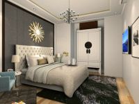 现代简约风格---玉泉新城153平三居效果图