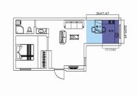 华丽东方玫瑰—现代风格—一居室