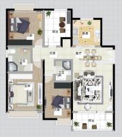 首创·澜茵山简欧风格---115平三居