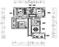 华远铭悦三居欧式风