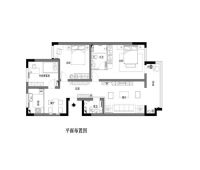 北卫家园-新中式风格-三居室