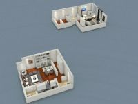 简欧风格83平两居---华业东方玫瑰