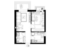 时尚街区园景西区一居