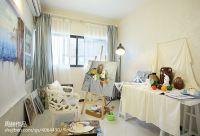 地中海客厅二居室效果图