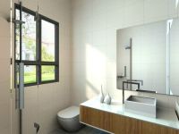 合景领峰现代中式风格113平三居效果图