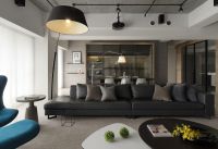 混搭风二居室效果图