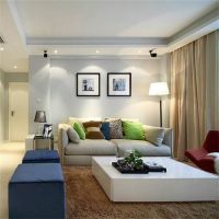 胡各庄回迁房两居现代风格