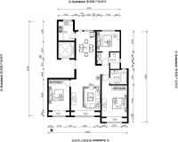 北京城建徜徉集-现代简约-三居室