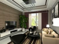 现代简约风格---173平三居效果图