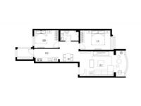 云景里两居现代风格