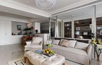 美式风情电视背景墙装修图