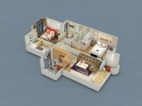 玉泉新城两居现代简约风格97平