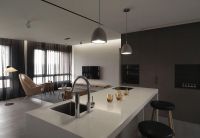 现代风调三居室效果图