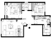 北京实创装饰-上河湾90简约风格全包装修方案