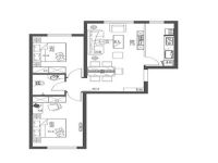 北京实创装饰-中加博悦80平装修