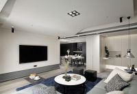 家居现代时尚风客厅效果图